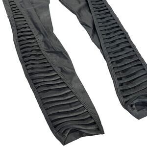 CARBON38 x Chill By Will Cutout Leggings NO SIZE TAG Black Shiny Open Sides
